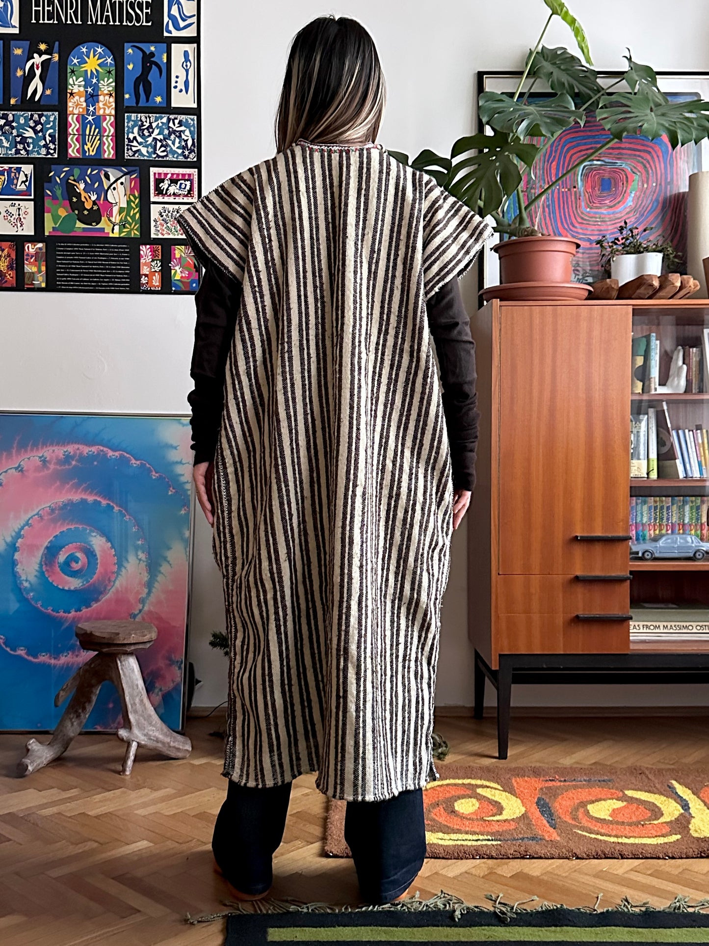 Vintage wool rug dres