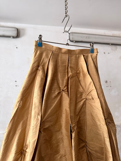 special balloon silk skirt