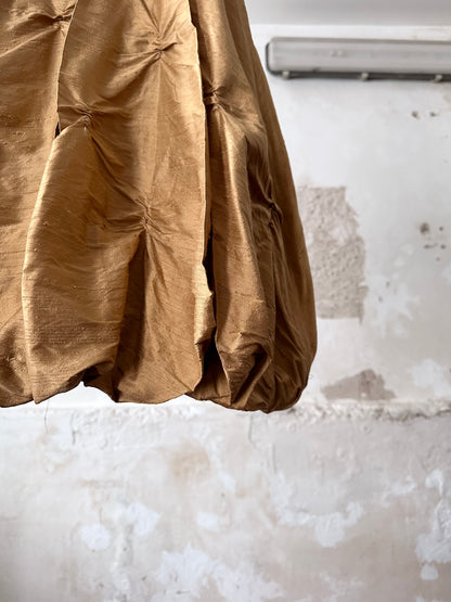 special balloon silk skirt