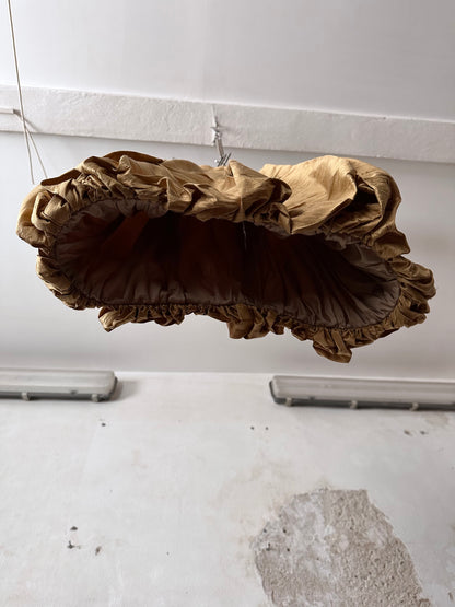 special balloon silk skirt