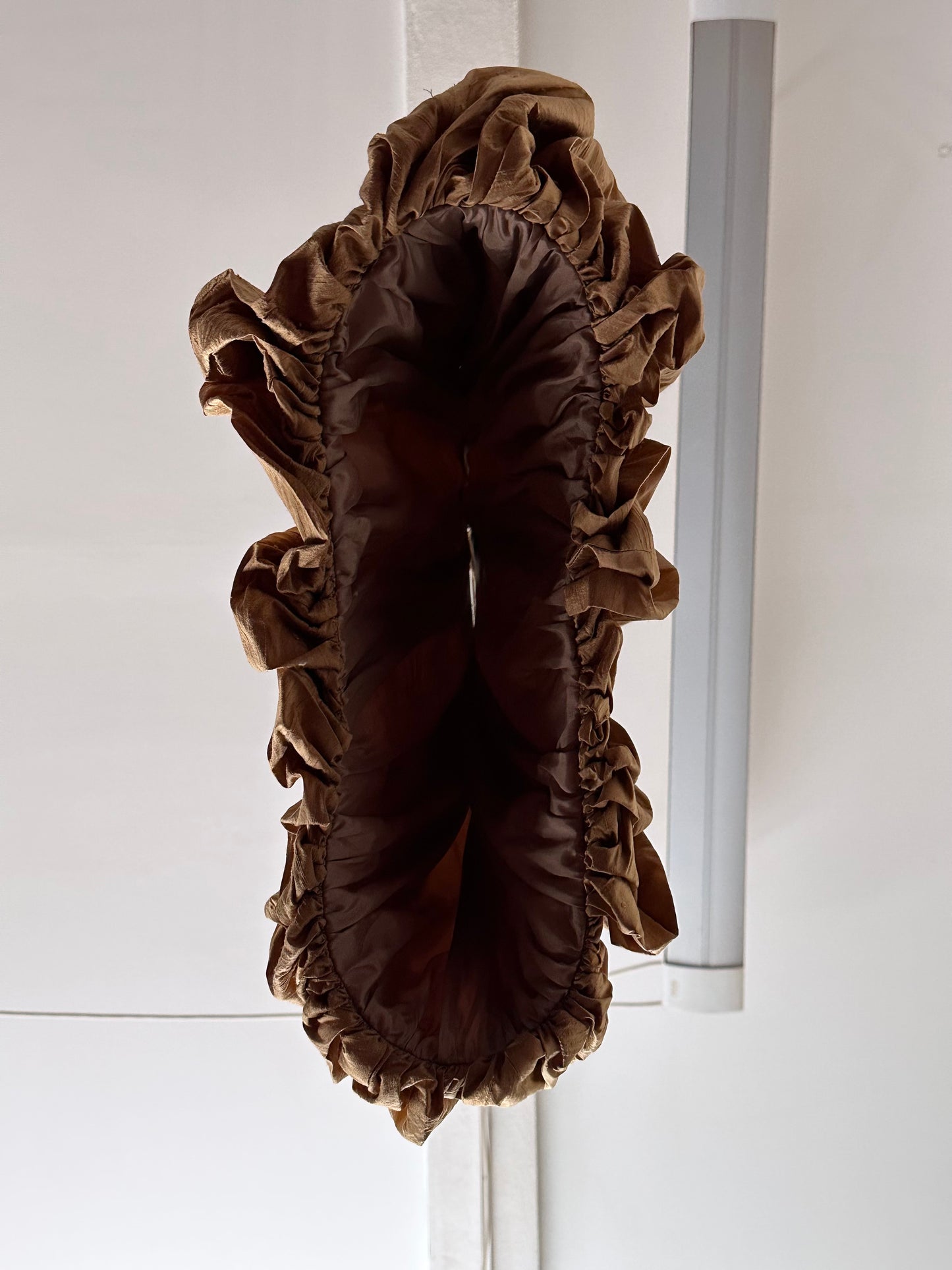 special balloon silk skirt