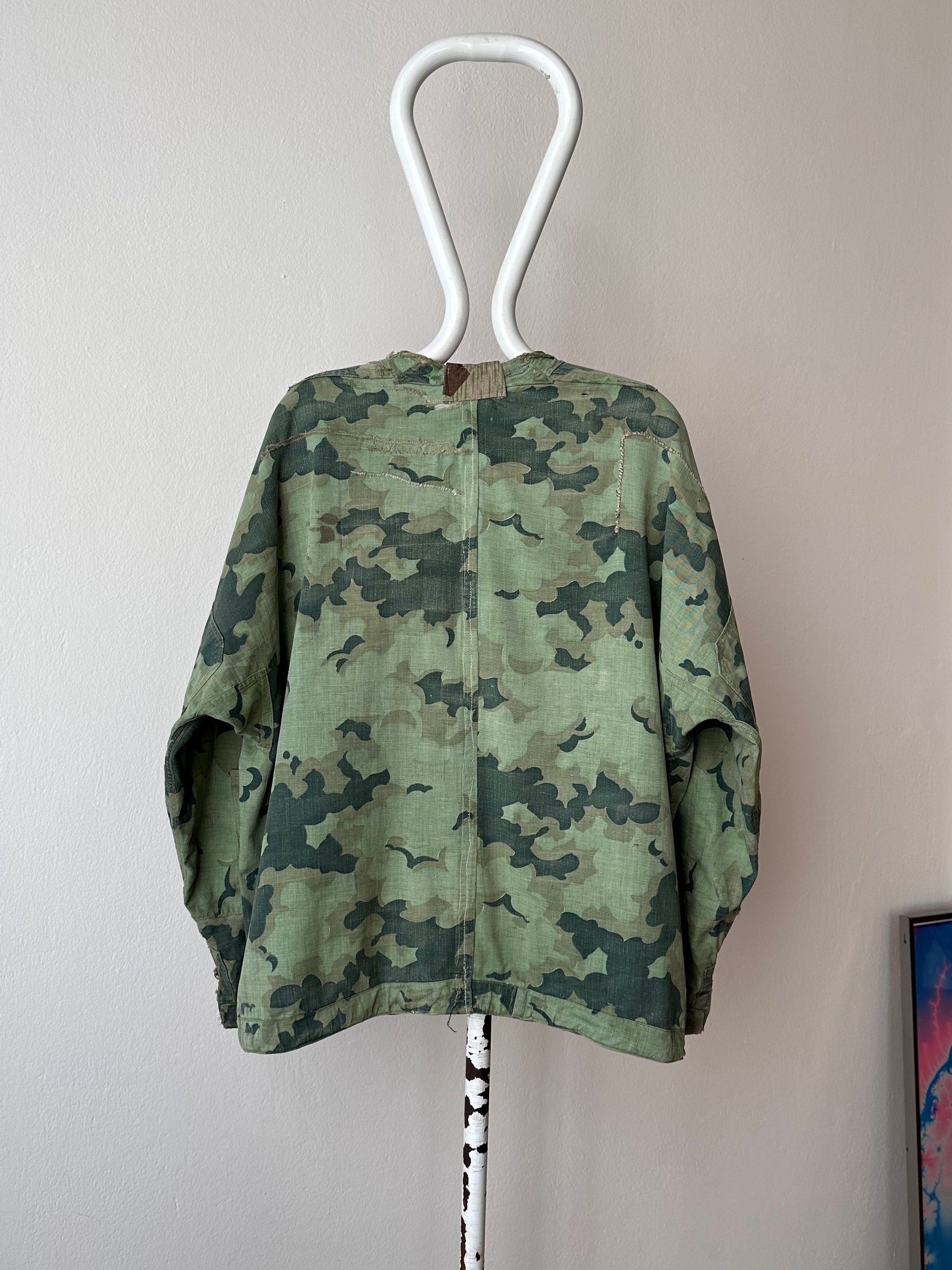 1960's Československá lidová armáda Clouds camouflage reversible jacket 60年代 ヴィンテージ Vintage チェコスロバキア Military ミリタリー ユーロミリタリー Toto 古着屋 プラハ 古着 Praha Prague Vintage store Smock DUBÁKY camouflage ユーロ古着 ヨーロッパ古着 Czech Army チェコスロバキア人民軍 50's 50年代 WW2 戦争 古着卸 