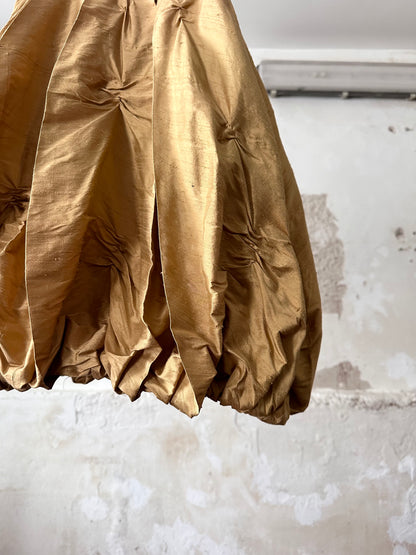 special balloon silk skirt