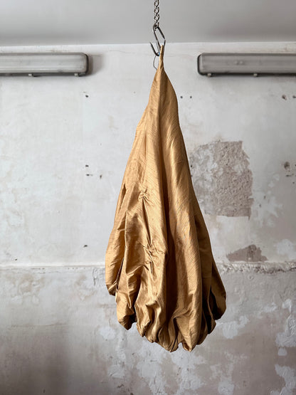 special balloon silk skirt