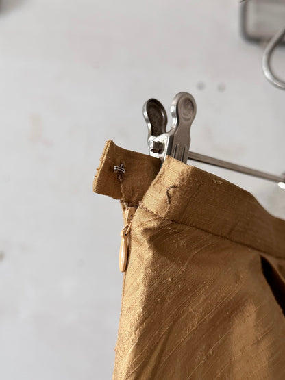 special balloon silk skirt