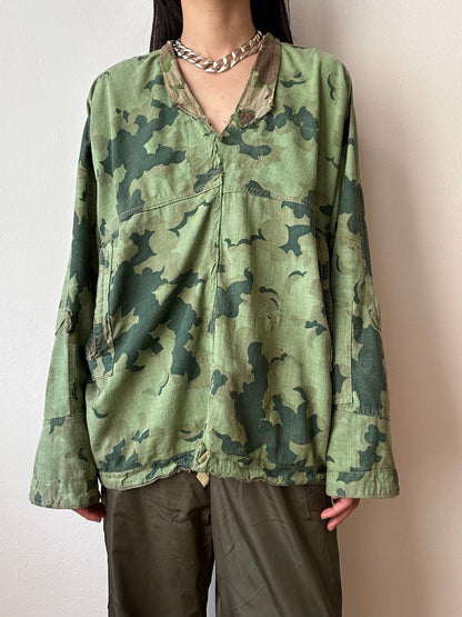 1960's Československá lidová armáda Clouds camouflage reversible jacket 60年代 ヴィンテージ Vintage チェコスロバキア Military ミリタリー ユーロミリタリー Toto 古着屋 プラハ 古着 Praha Prague Vintage store Smock DUBÁKY camouflage ユーロ古着 ヨーロッパ古着 Czech Army チェコスロバキア人民軍 50's 50年代 WW2 戦争 古着卸 