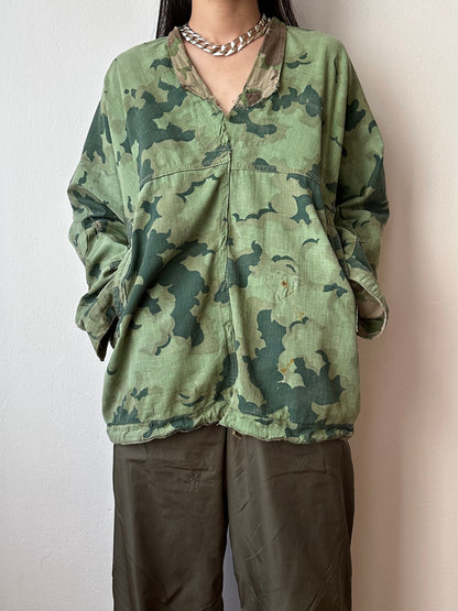 1960's Československá lidová armáda Clouds camouflage reversible jacket 60年代 ヴィンテージ Vintage チェコスロバキア Military ミリタリー ユーロミリタリー Toto 古着屋 プラハ 古着 Praha Prague Vintage store Smock DUBÁKY camouflage ユーロ古着 ヨーロッパ古着 Czech Army チェコスロバキア人民軍 50's 50年代 WW2 戦争 古着卸 