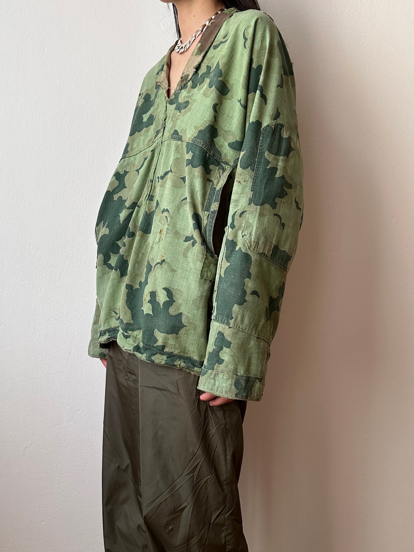 1960's Československá lidová armáda Clouds camouflage reversible jacket 60年代 ヴィンテージ Vintage チェコスロバキア Military ミリタリー ユーロミリタリー Toto 古着屋 プラハ 古着 Praha Prague Vintage store Smock DUBÁKY camouflage ユーロ古着 ヨーロッパ古着 Czech Army チェコスロバキア人民軍 50's 50年代 WW2 戦争 古着卸 