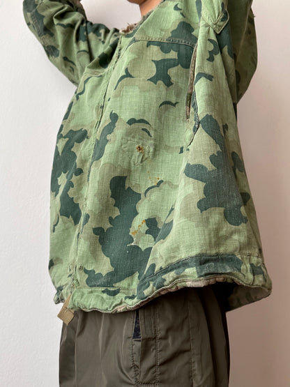 1960's Československá lidová armáda Clouds camouflage reversible jacket 60年代 ヴィンテージ Vintage チェコスロバキア Military ミリタリー ユーロミリタリー Toto 古着屋 プラハ 古着 Praha Prague Vintage store Smock DUBÁKY camouflage ユーロ古着 ヨーロッパ古着 Czech Army チェコスロバキア人民軍 50's 50年代 WW2 戦争 古着卸 