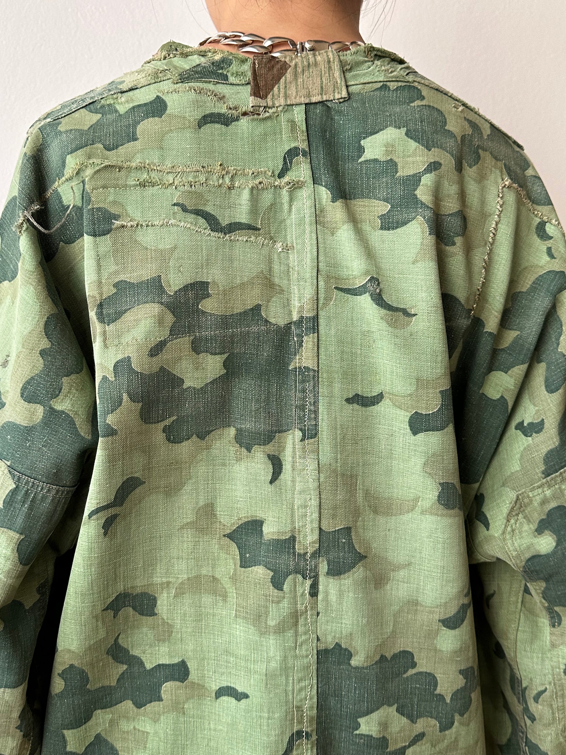 1960's Československá lidová armáda Clouds camouflage reversible jacket 60年代 ヴィンテージ Vintage チェコスロバキア Military ミリタリー ユーロミリタリー Toto 古着屋 プラハ 古着 Praha Prague Vintage store Smock DUBÁKY camouflage ユーロ古着 ヨーロッパ古着 Czech Army チェコスロバキア人民軍 50's 50年代 WW2 戦争 古着卸 