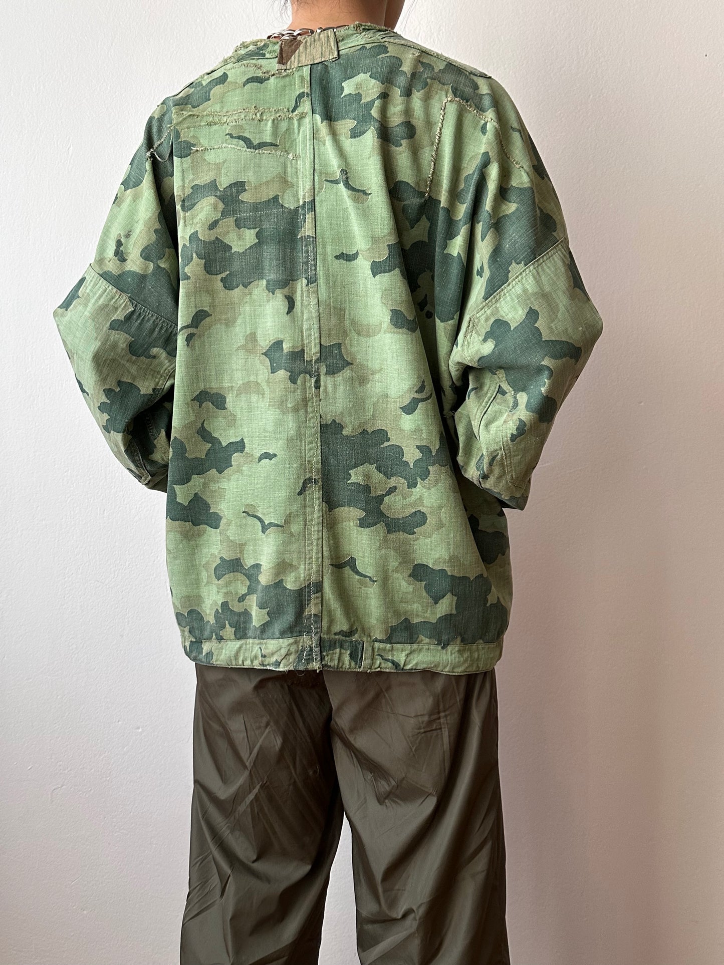 1960's Československá lidová armáda Clouds camouflage reversible jacket 60年代 ヴィンテージ Vintage チェコスロバキア Military ミリタリー ユーロミリタリー Toto 古着屋 プラハ 古着 Praha Prague Vintage store Smock DUBÁKY camouflage ユーロ古着 ヨーロッパ古着 Czech Army チェコスロバキア人民軍 50's 50年代 WW2 戦争 古着卸 