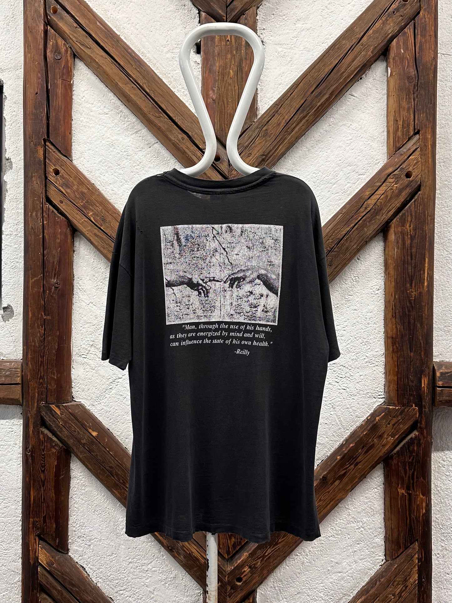 90's Occupational Therapy Vintage T-shirt Tee Tシャツ シングルステッチ 90年代 ヴィンテージ Hanes ヘインズ Toto Praha Vintage clothing store Antique shop Prague 古着屋 アンティークショップ プラハ ユーロ古着  ヨーロッパ古着 古着卸