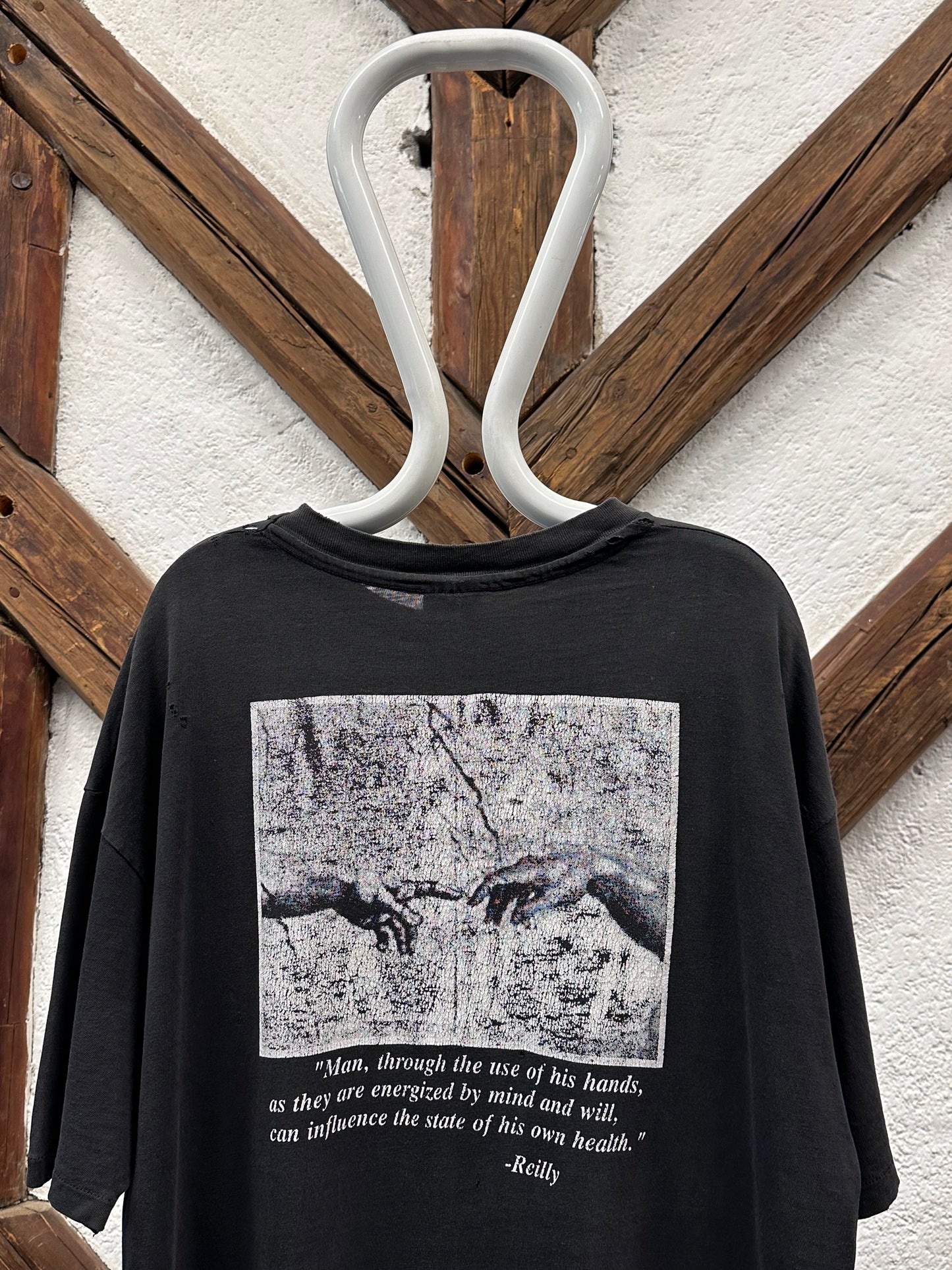 90's Occupational Therapy Vintage T-shirt Tee Tシャツ シングルステッチ 90年代 ヴィンテージ Hanes ヘインズ Toto Praha Vintage clothing store Antique shop Prague 古着屋 アンティークショップ プラハ ユーロ古着  ヨーロッパ古着 古着卸