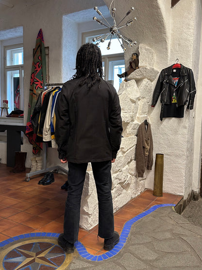 70's Italy Black Moleskin workwear 70年代 Vintage Military ヴィンテージ Toto Prague Vintage store Vintage clothing Praha プラハ 古着屋 古着 黒モールスキン ユーロ古着 ユーロワーク  ヨーロッパワーク ヨーロッパ古着 古着卸 ミリタリー ワークウェア 