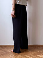 navy knit jersey pants