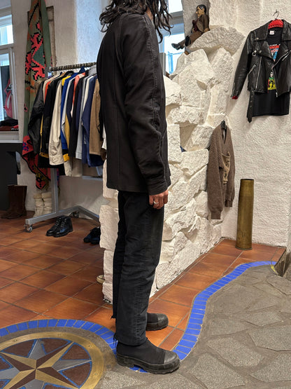 70's Italy Black Moleskin workwear 70年代 Vintage Military ヴィンテージ Toto Prague Vintage store Vintage clothing Praha プラハ 古着屋 古着 黒モールスキン ユーロ古着 ユーロワーク  ヨーロッパワーク ヨーロッパ古着 古着卸 ミリタリー ワークウェア 