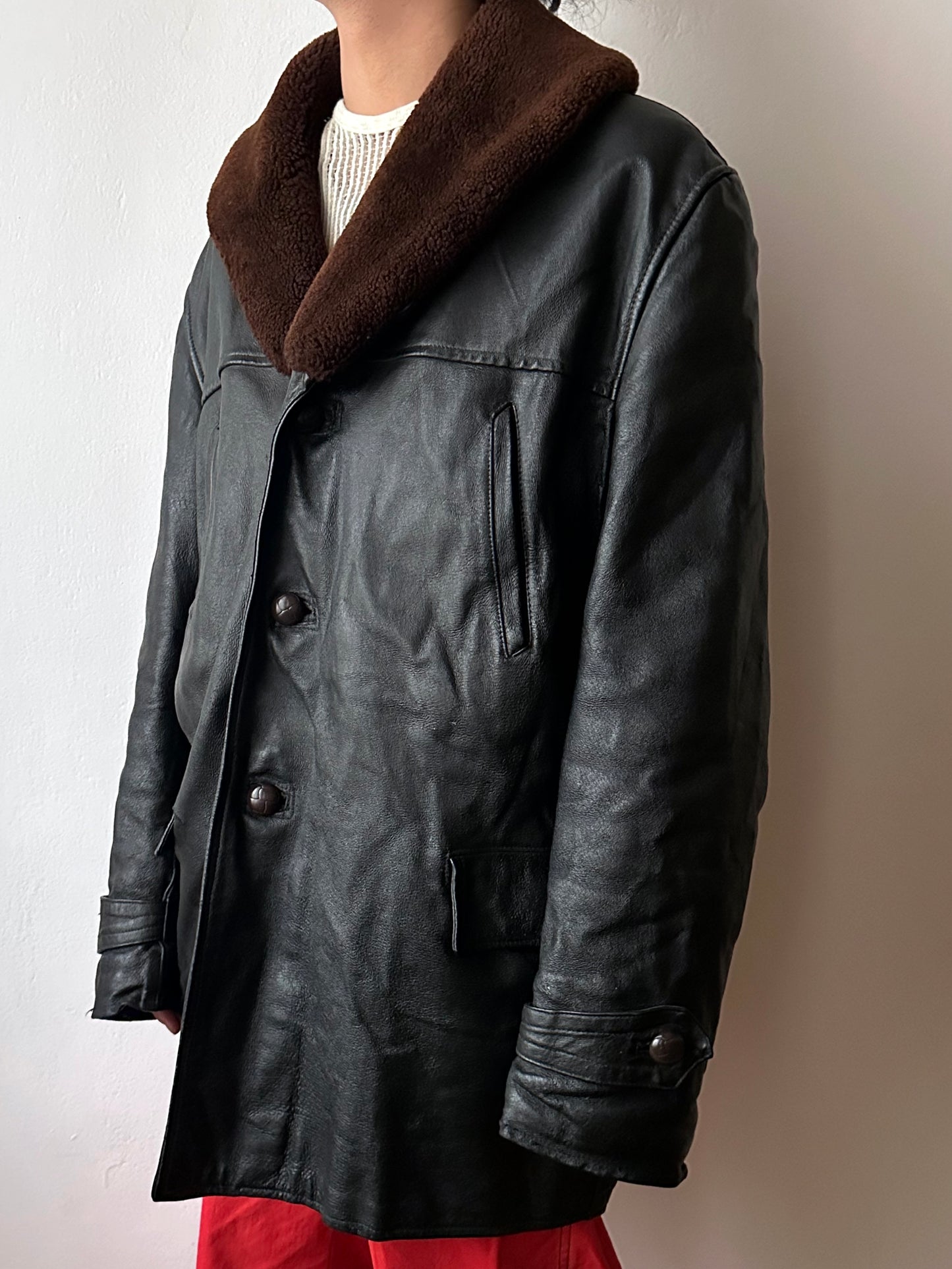 1950-60s Polish leather jacket