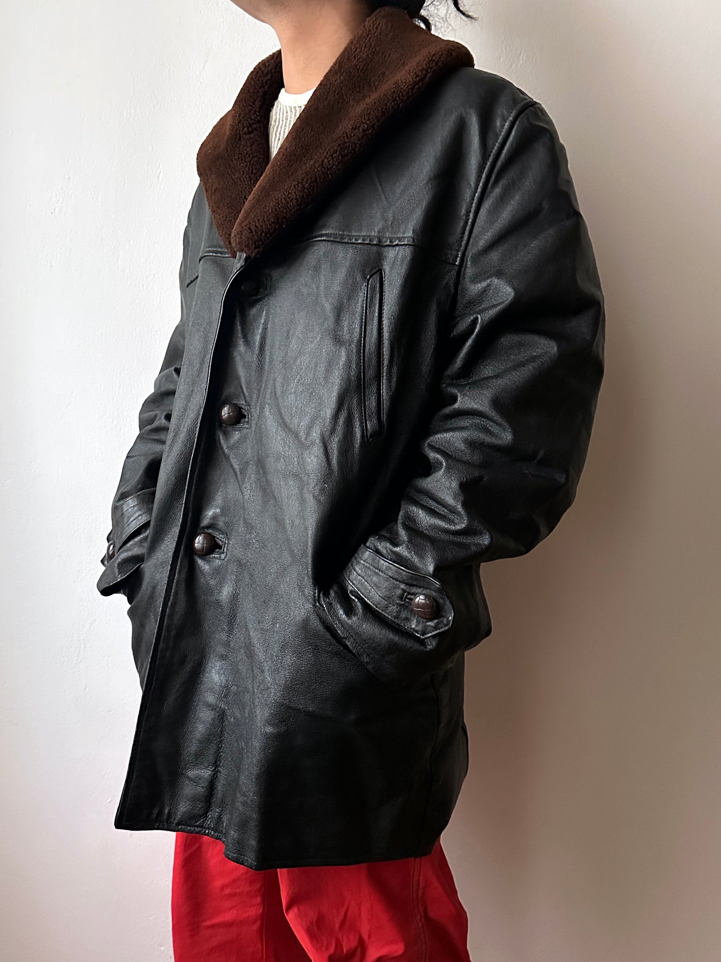 1950-60s Polish leather jacket