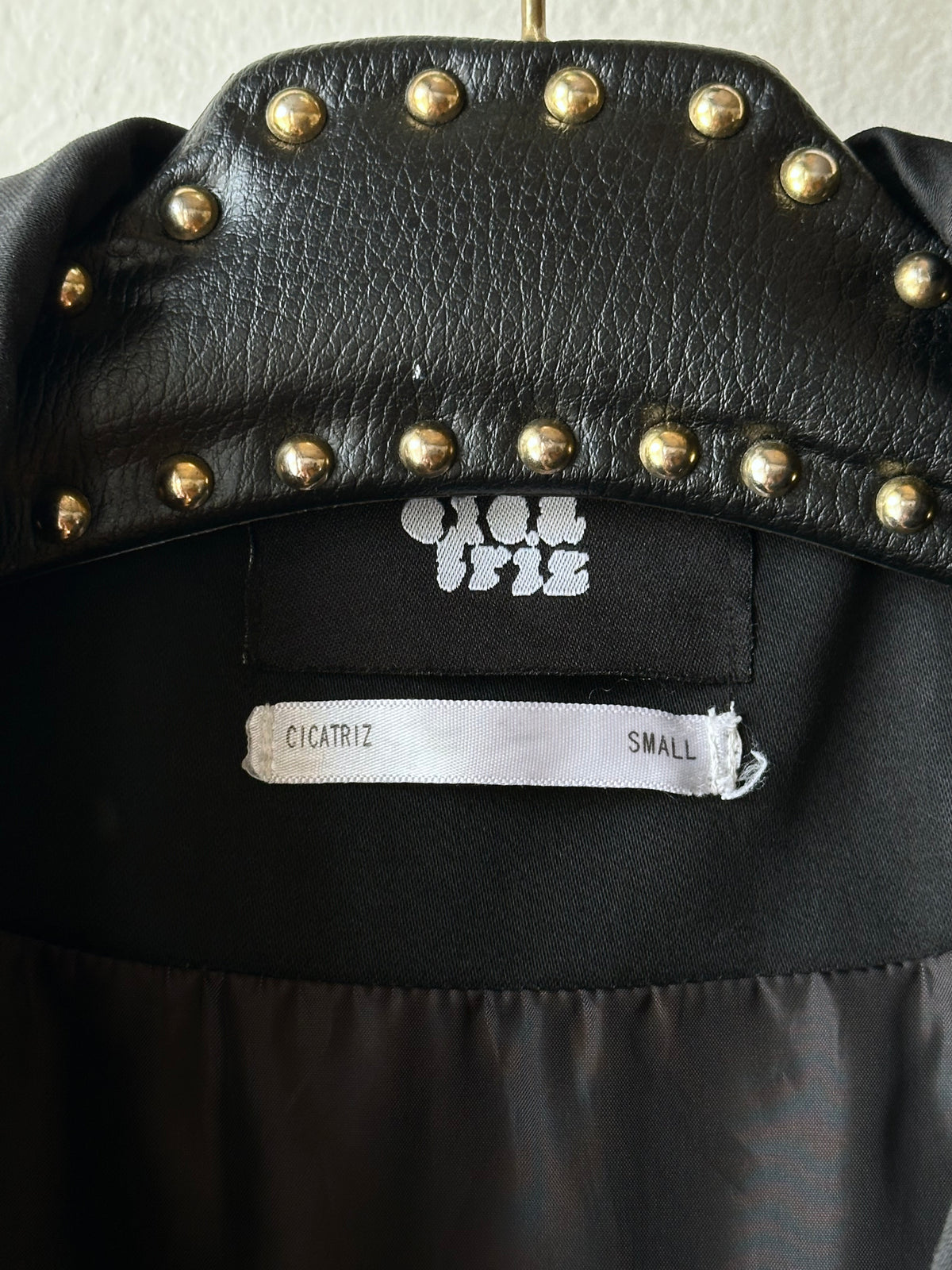 Cicatriz black cotton jacket