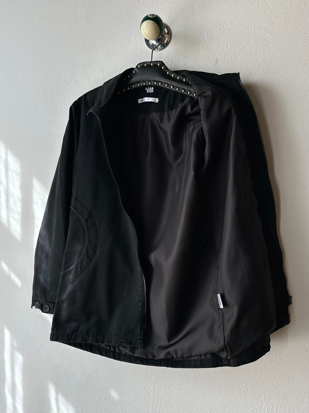 Cicatriz black cotton jacket