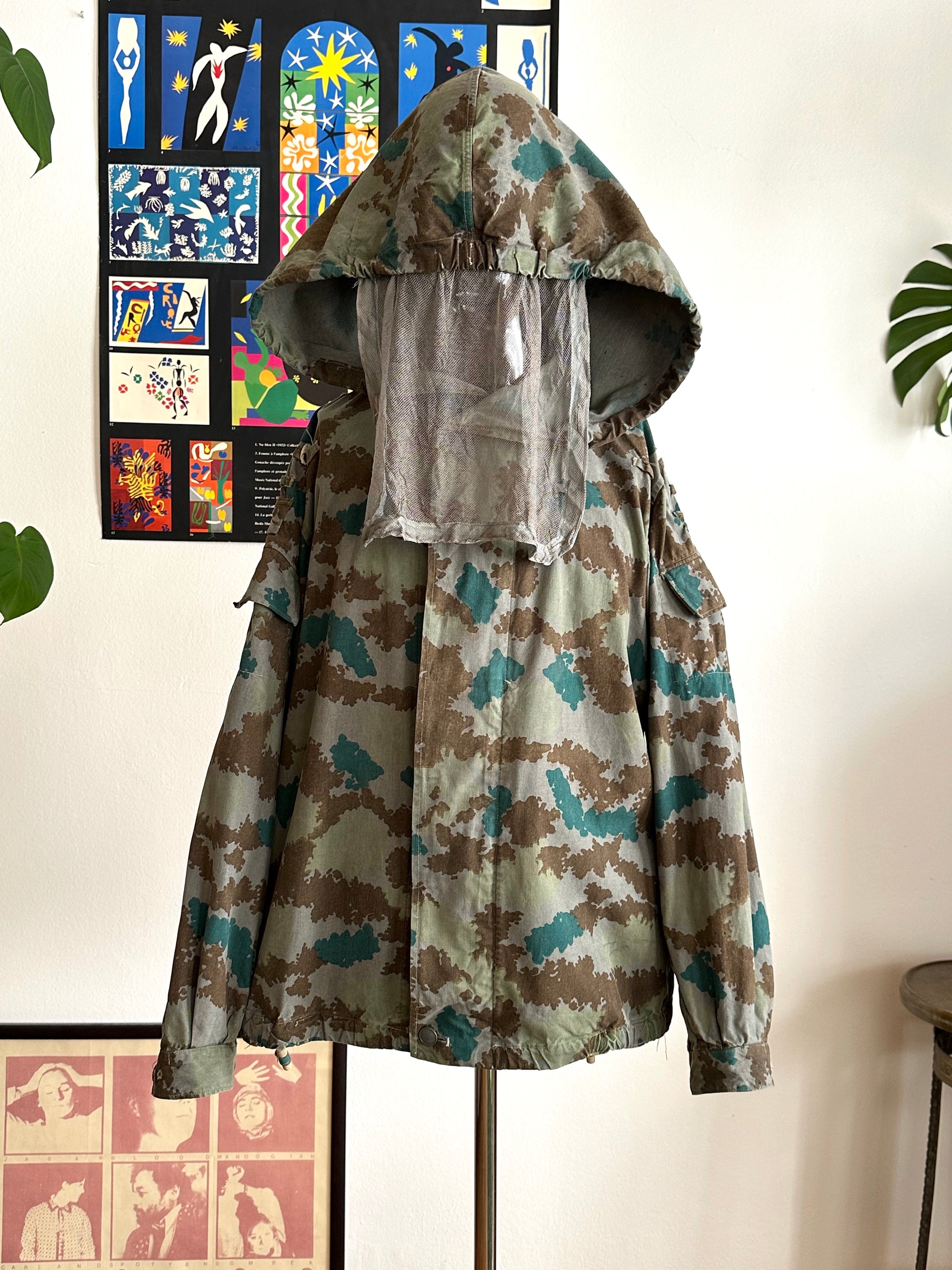 1960s East German NVA Blumentarn Camo Sniper Jacket 60年代 東ドイツ軍 人民軍 Cold war 冷戦 Toto Praha Vintage clothing shop Antique shop 古着屋 プラハ Showroom appointment Prague ユーロ古着 ヨーロッパ古着 古着卸 ヴィンテージ military ミリタリー ユーロミリタリー  レア Rare 花柄