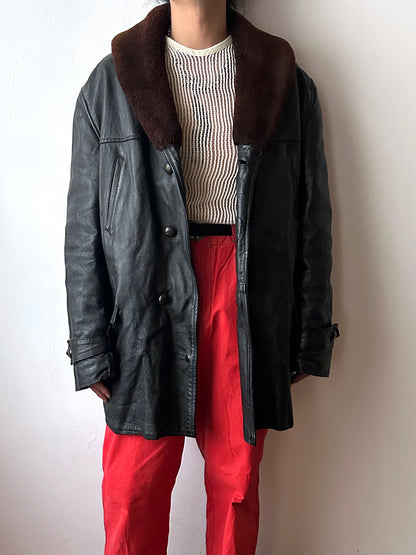 1950-60s Polish leather jacket