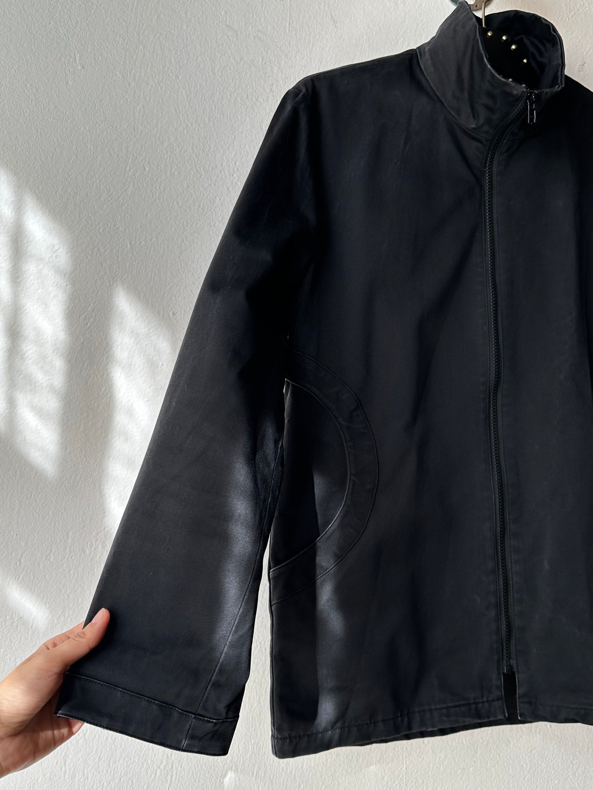 Cicatriz black cotton jacket