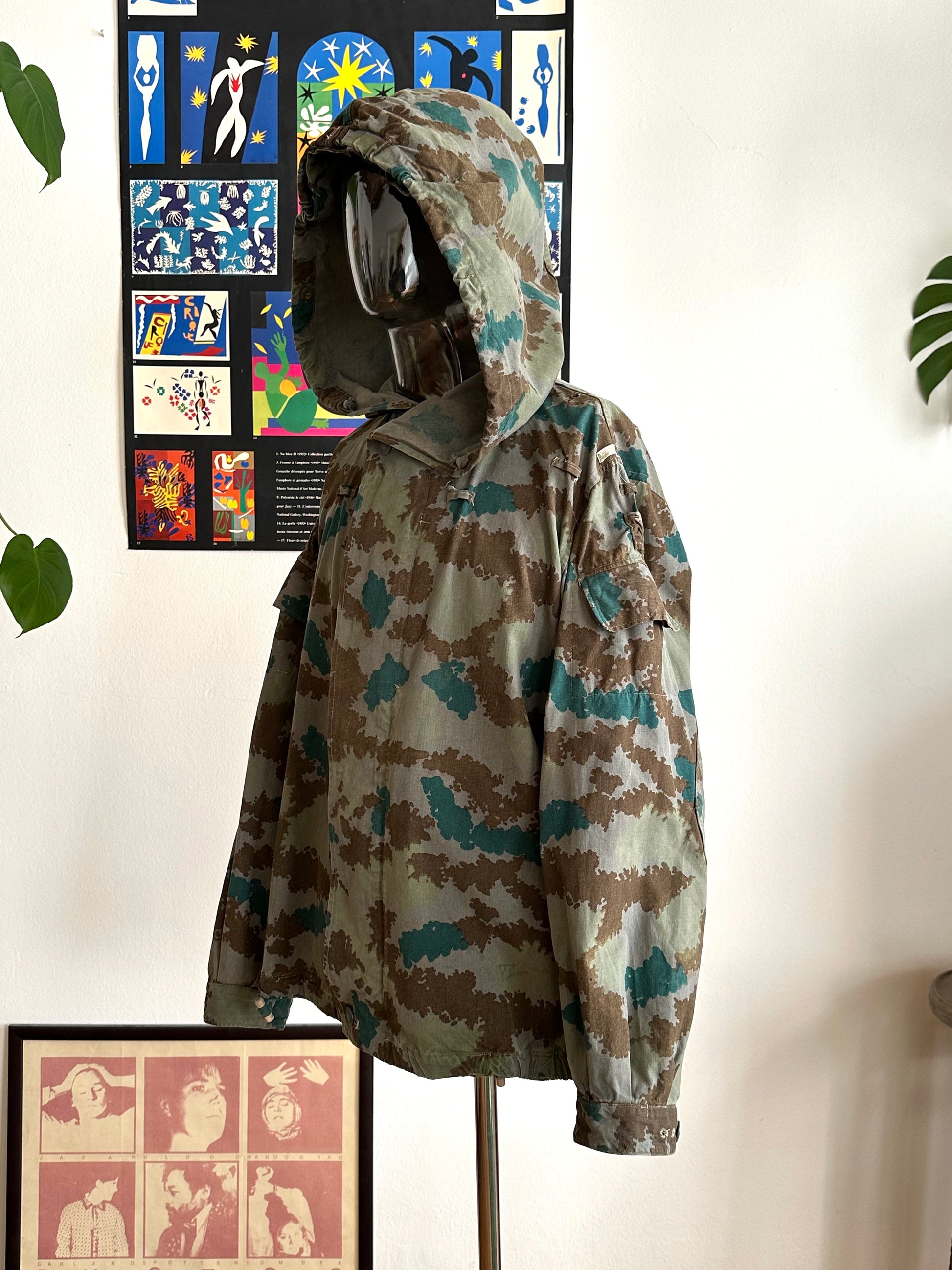1960s East German NVA Blumentarn Camo Sniper Jacket 60年代 東ドイツ軍 人民軍 Cold war 冷戦 Toto Praha Vintage clothing shop Antique shop 古着屋 プラハ Showroom appointment Prague ユーロ古着 ヨーロッパ古着 古着卸 ヴィンテージ military ミリタリー ユーロミリタリー  レア Rare 花柄