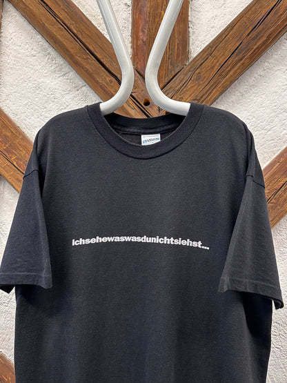 90's Vintage T-shirt Tee Tシャツ 90年代 ヴィンテージ シングルステッチ Black 黒 Toto Praha Vintage clothing store Antique shop Prague 古着屋 アンティークショップ プラハ ユーロ古着  ヨーロッパ古着 古着卸 