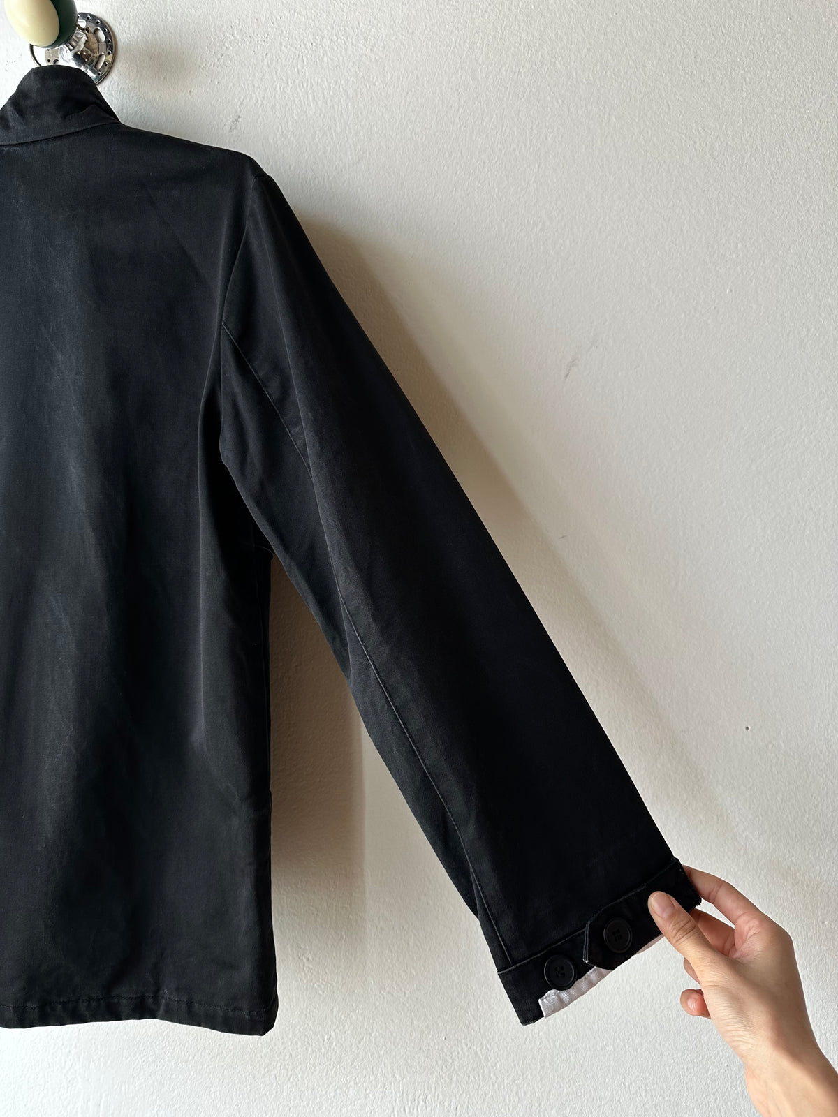 Cicatriz black cotton jacket