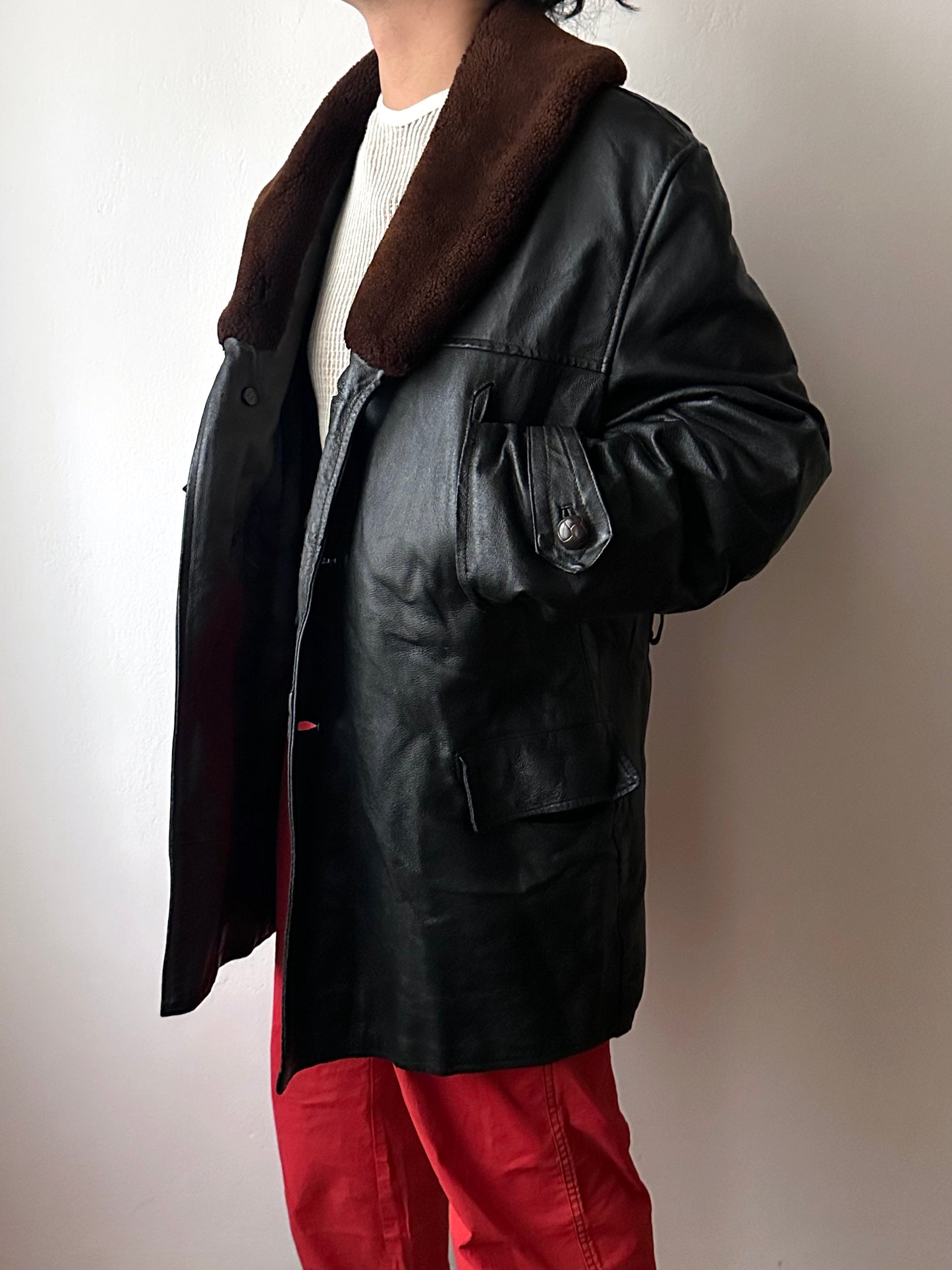 1950-60s Polish leather jacket