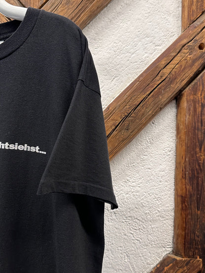 90's Vintage T-shirt Tee Tシャツ 90年代 ヴィンテージ シングルステッチ Black 黒 Toto Praha Vintage clothing store Antique shop Prague 古着屋 アンティークショップ プラハ ユーロ古着  ヨーロッパ古着 古着卸 