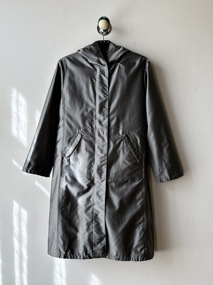 Metalic coat with back pocket