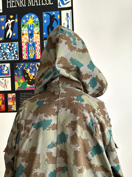 1960s East German NVA Blumentarn Camo Sniper Jacket 60年代 東ドイツ軍 人民軍 Cold war 冷戦 Toto Praha Vintage clothing shop Antique shop 古着屋 プラハ Showroom appointment Prague ユーロ古着 ヨーロッパ古着 古着卸 ヴィンテージ military ミリタリー ユーロミリタリー  レア Rare 花柄
