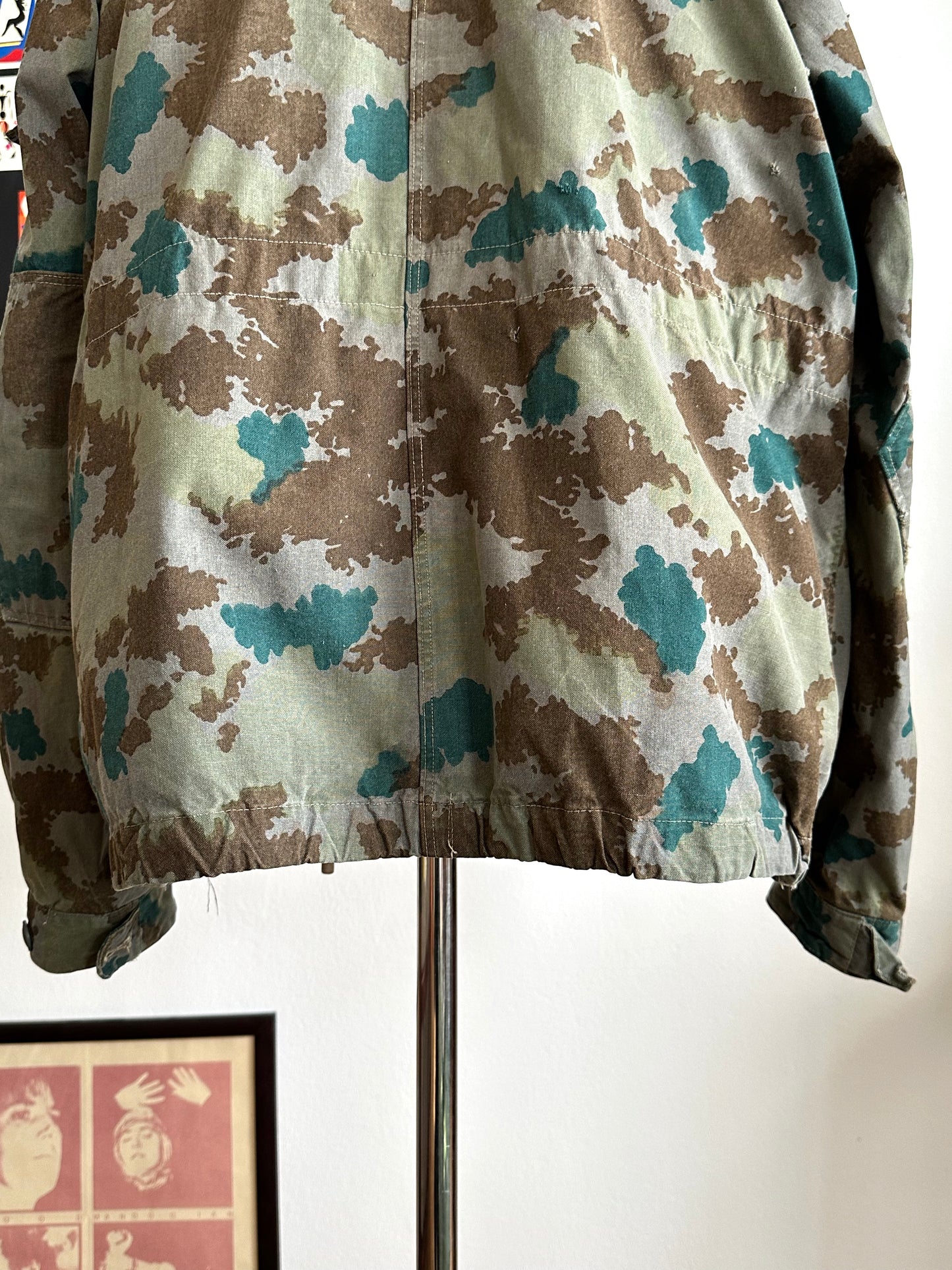 1960s East German NVA Blumentarn Camo Sniper Jacket 60年代 東ドイツ軍 人民軍 Cold war 冷戦 Toto Praha Vintage clothing shop Antique shop 古着屋 プラハ Showroom appointment Prague ユーロ古着 ヨーロッパ古着 古着卸 ヴィンテージ military ミリタリー ユーロミリタリー  レア Rare 花柄