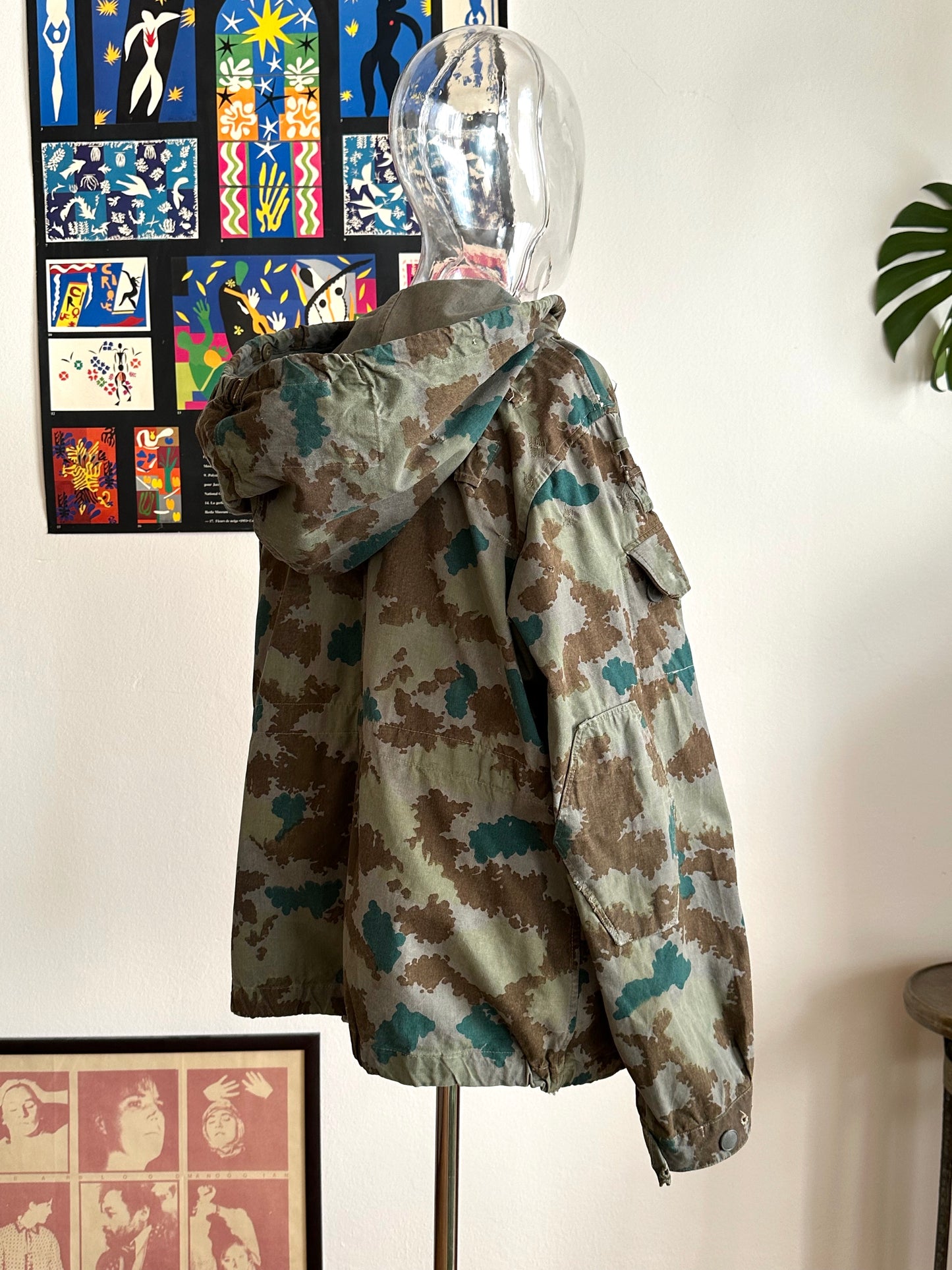 1960s East German NVA Blumentarn Camo Sniper Jacket 60年代 東ドイツ軍 人民軍 Cold war 冷戦 Toto Praha Vintage clothing shop Antique shop 古着屋 プラハ Showroom appointment Prague ユーロ古着 ヨーロッパ古着 古着卸 ヴィンテージ military ミリタリー ユーロミリタリー  レア Rare 花柄