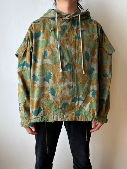 1960s East German NVA Blumentarn Camo Sniper Jacket 60年代 東ドイツ軍 人民軍 Cold war 冷戦 Toto Praha Vintage clothing shop Antique shop 古着屋 プラハ Showroom appointment Prague ユーロ古着 ヨーロッパ古着 古着卸 ヴィンテージ military ミリタリー ユーロミリタリー  レア Rare 花柄