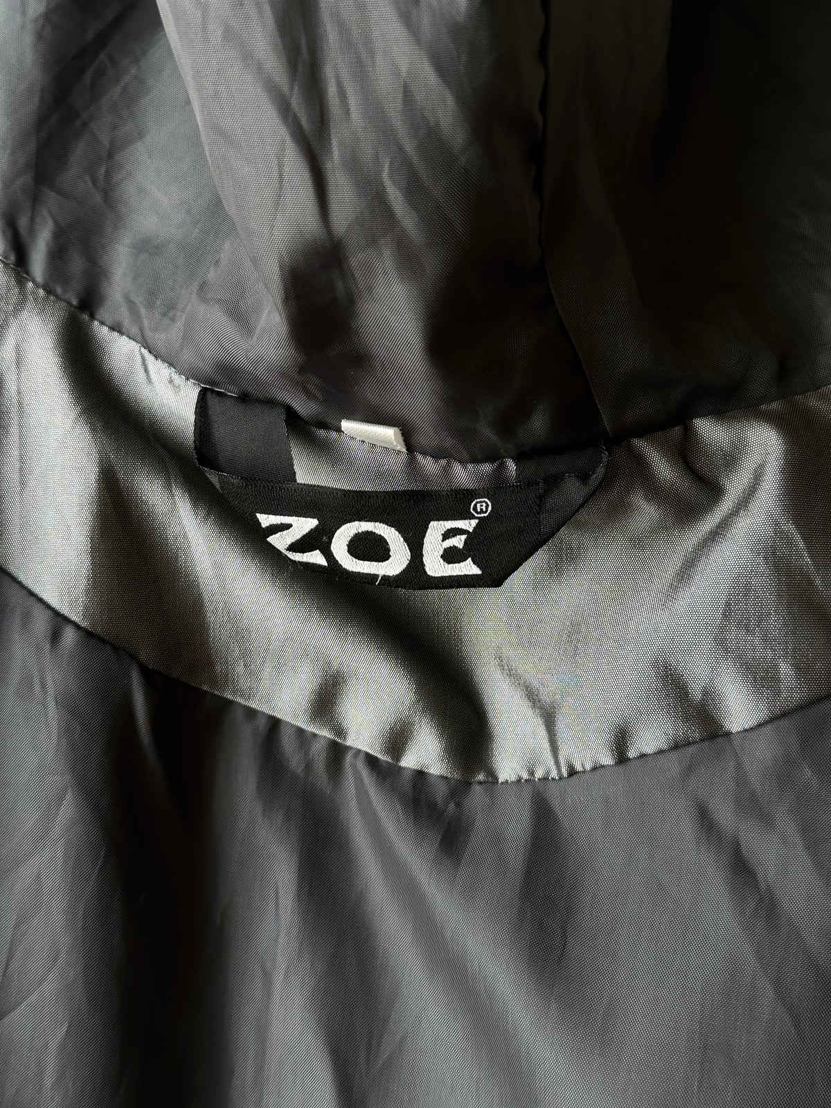Metalic coat with back pocket