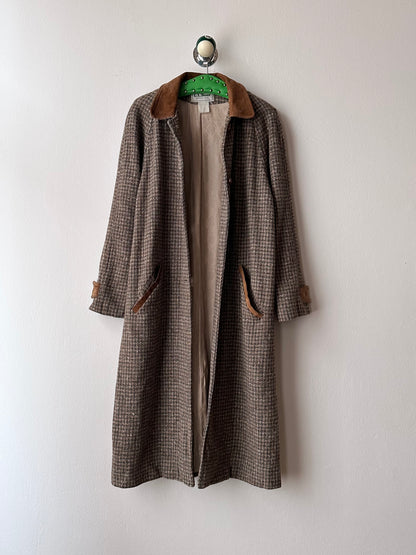 L.L.Bean tweed wool coat with made in USA