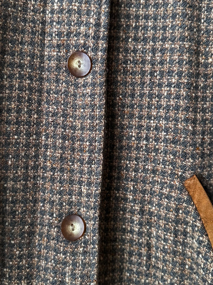 L.L.Bean tweed wool coat with made in USA