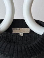 Italy leather and merino wool sweater