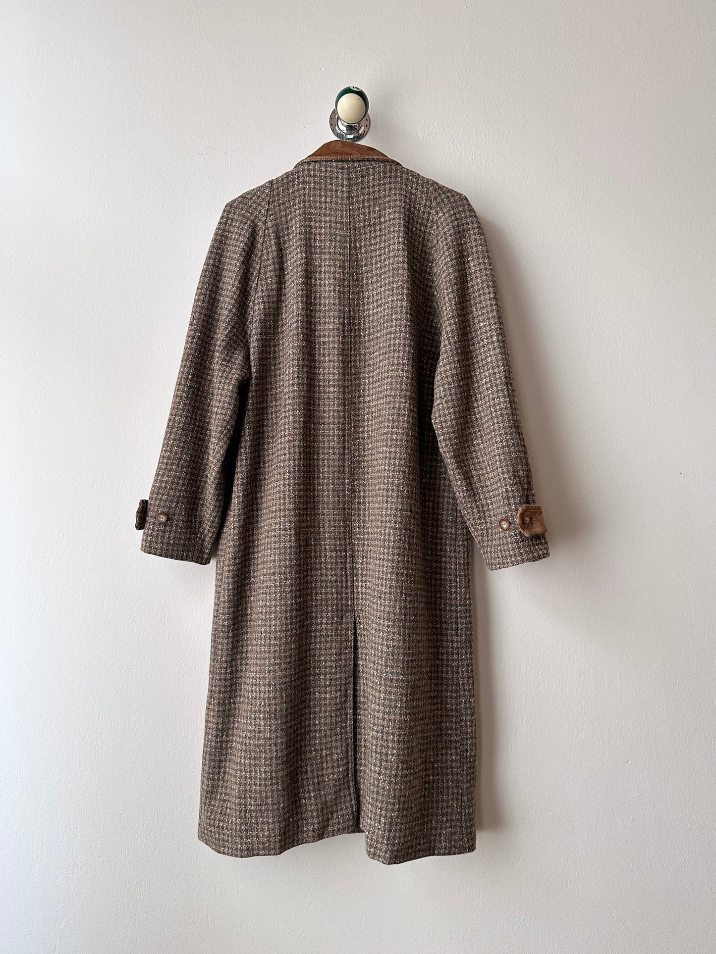 L.L.Bean tweed wool coat with made in USA