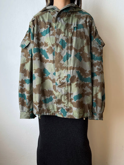 1960s East German NVA Blumentarn Camo Sniper Jacket 60年代 東ドイツ軍 人民軍 Cold war 冷戦 Toto Praha Vintage clothing shop Antique shop 古着屋 プラハ Showroom appointment Prague ユーロ古着 ヨーロッパ古着 古着卸 ヴィンテージ military ミリタリー ユーロミリタリー  レア Rare 花柄