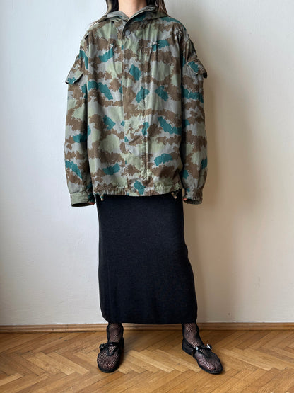 1960s East German NVA Blumentarn Camo Sniper Jacket 60年代 東ドイツ軍 人民軍 Cold war 冷戦 Toto Praha Vintage clothing shop Antique shop 古着屋 プラハ Showroom appointment Prague ユーロ古着 ヨーロッパ古着 古着卸 ヴィンテージ military ミリタリー ユーロミリタリー  レア Rare 花柄