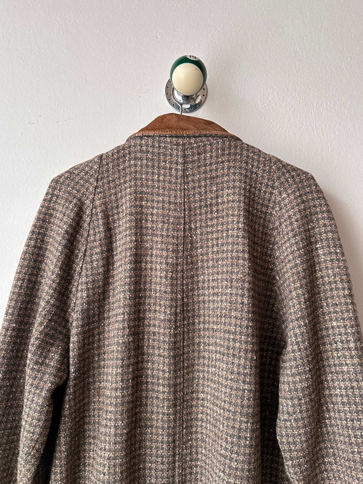 L.L.Bean tweed wool coat with made in USA