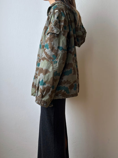 1960s East German NVA Blumentarn Camo Sniper Jacket 60年代 東ドイツ軍 人民軍 Cold war 冷戦 Toto Praha Vintage clothing shop Antique shop 古着屋 プラハ Showroom appointment Prague ユーロ古着 ヨーロッパ古着 古着卸 ヴィンテージ military ミリタリー ユーロミリタリー  レア Rare 花柄