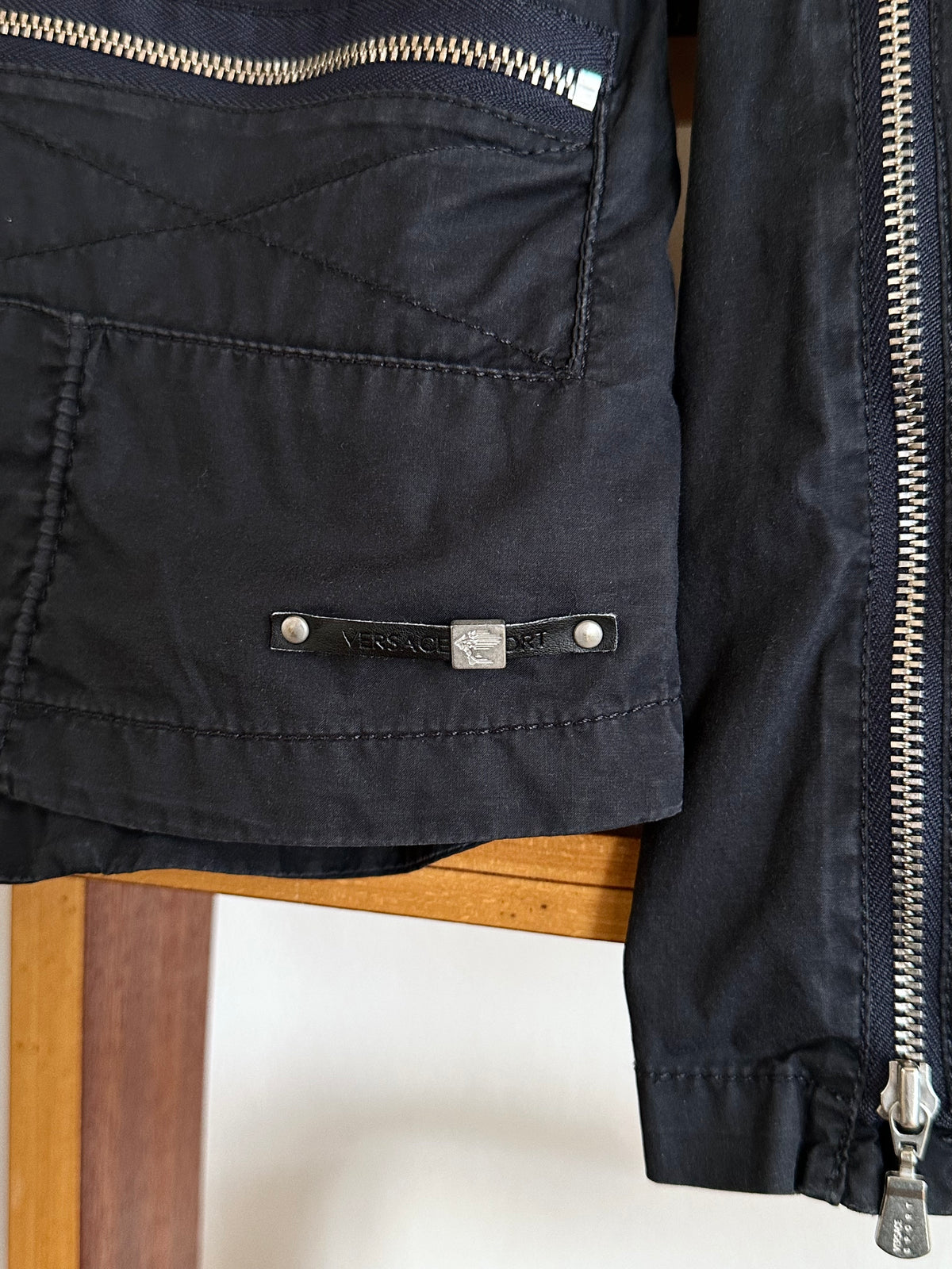 Versace sport cotton nylon jacket