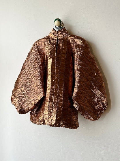Special balloon blouse made in Italy