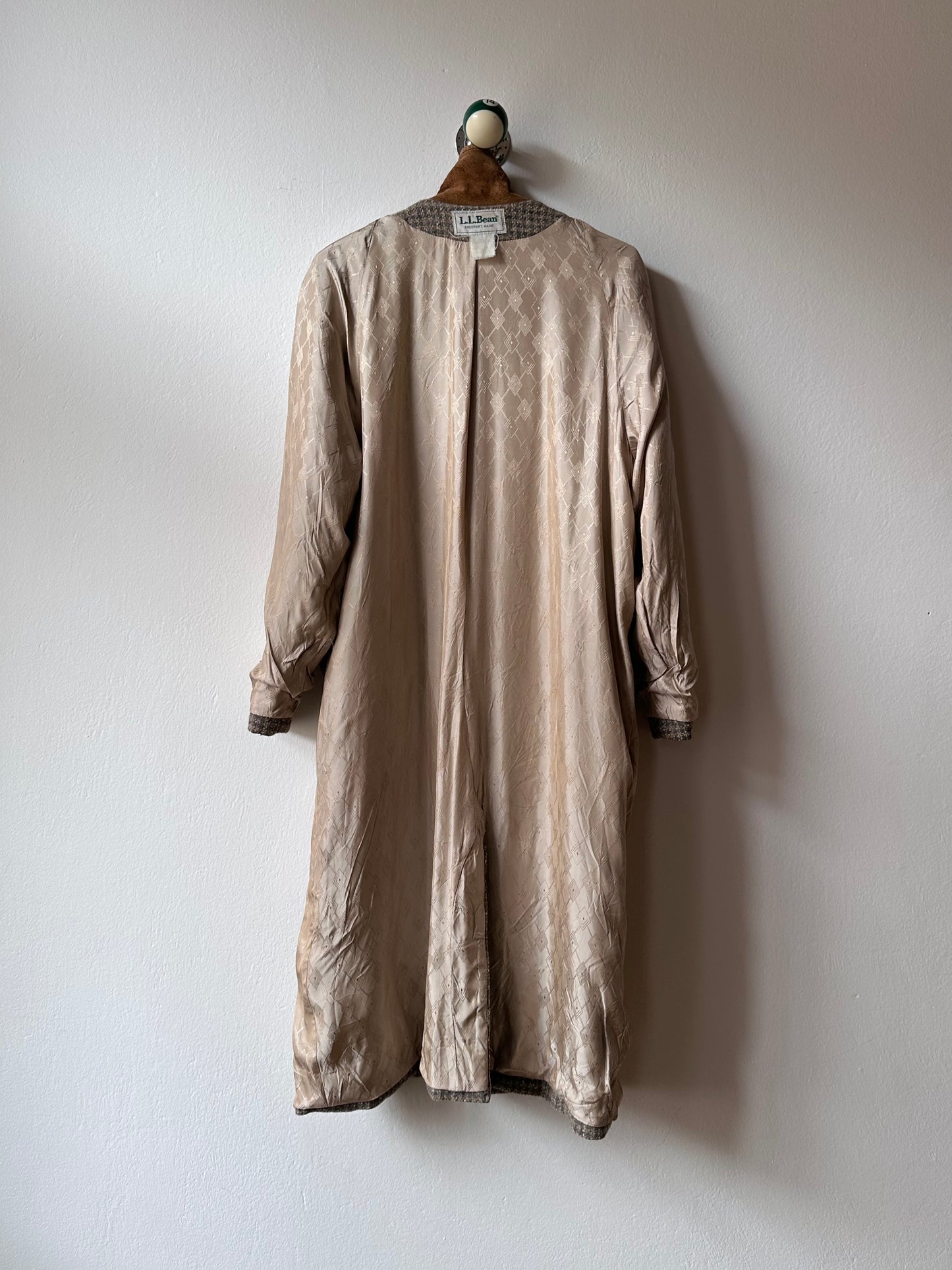 L.L.Bean tweed wool coat with made in USA