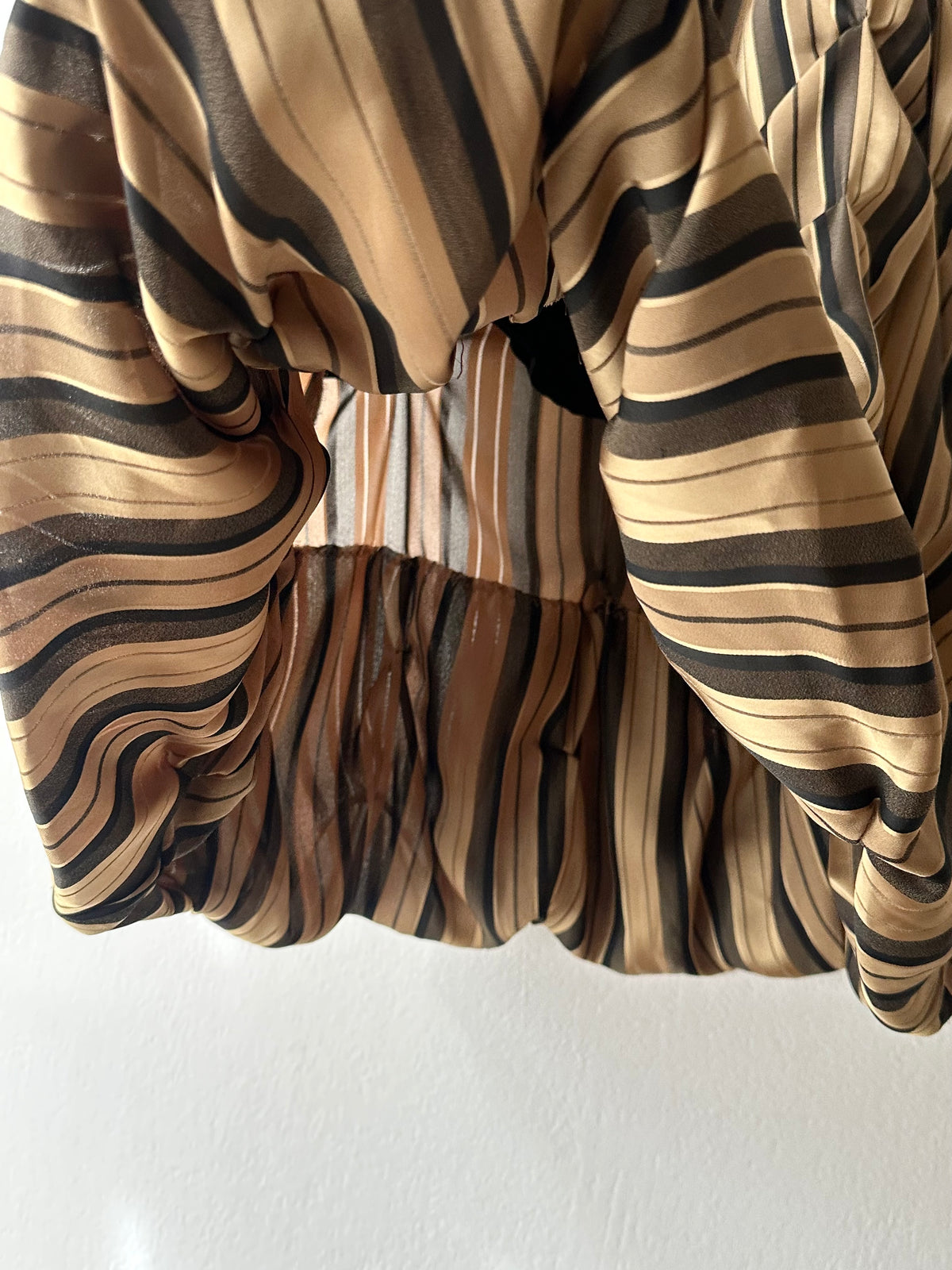 Handmade striped skirt W28